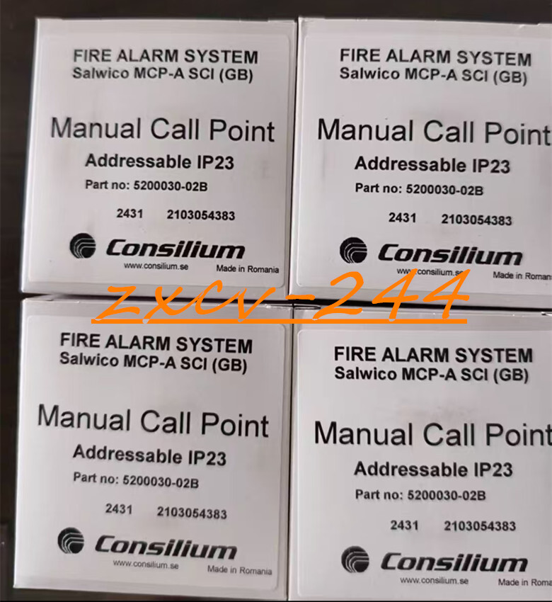 1PCS Consilium Salwico MCP-A SCI (GB) 5200030-02B IP23 manual alarm button