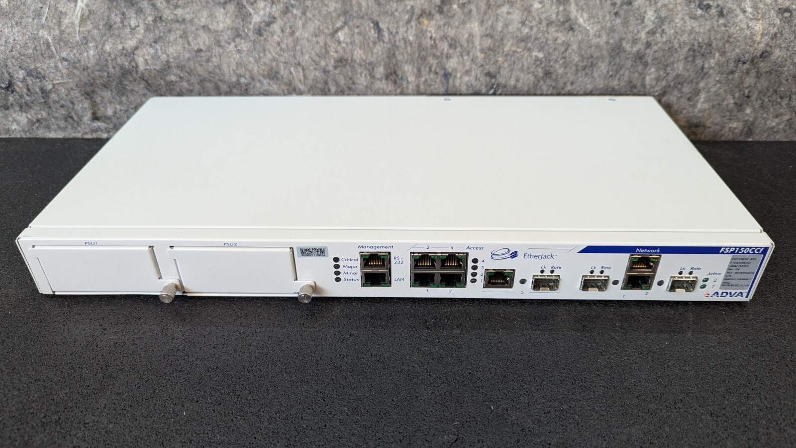ADVA FSP150CCF-825 EtherJack Optical Networking Carrier Ethernet Switch Only