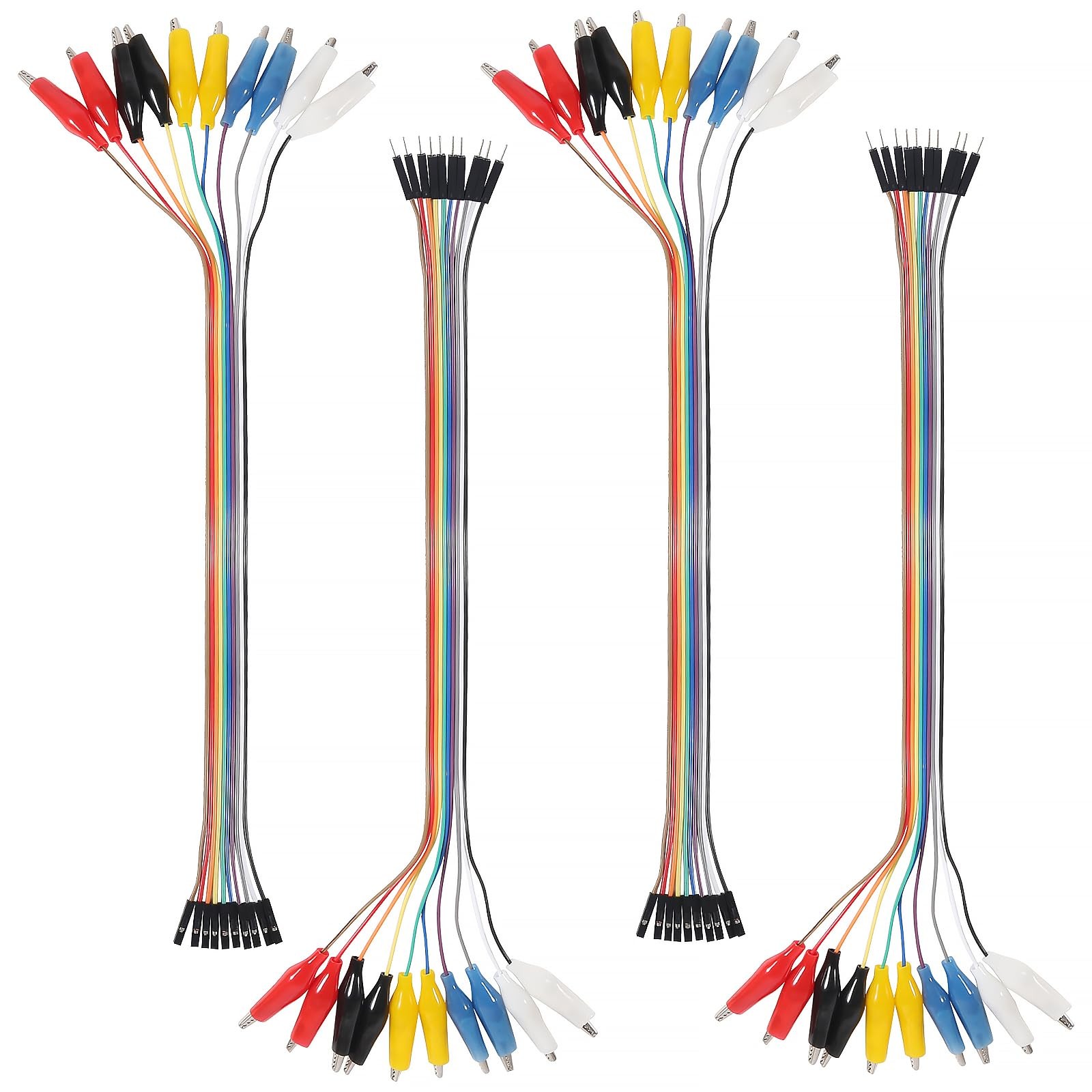 40PCS Electrical Alligator Clip to Jump Wire Alligator Clip to Jump Wire Test...