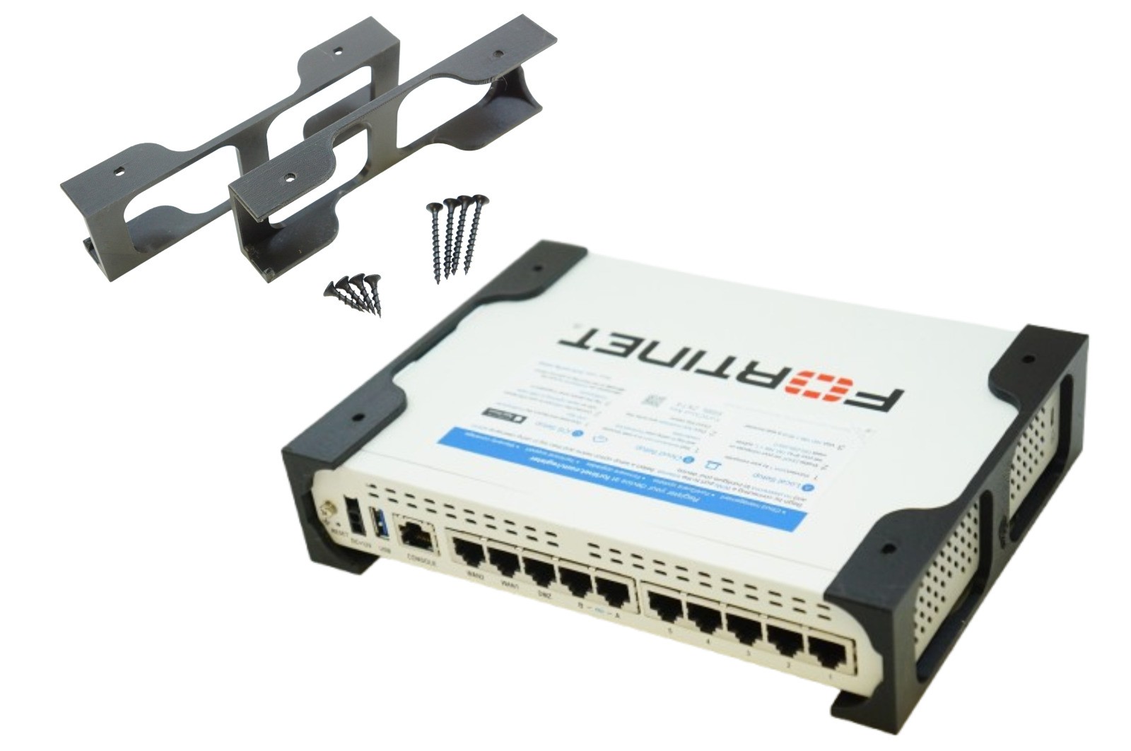 Under Desk Mount for Fortinet Fortigate 60F/60E/80E/61E/F Network Firewall