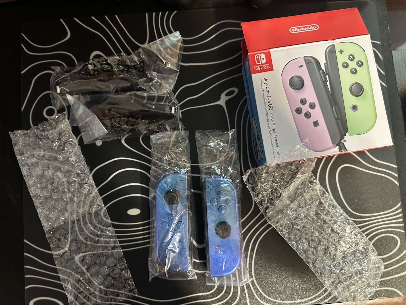Custom Nintendo Switch Joy-Con Controllers - Color Shift Purple/Blue (Brand New)