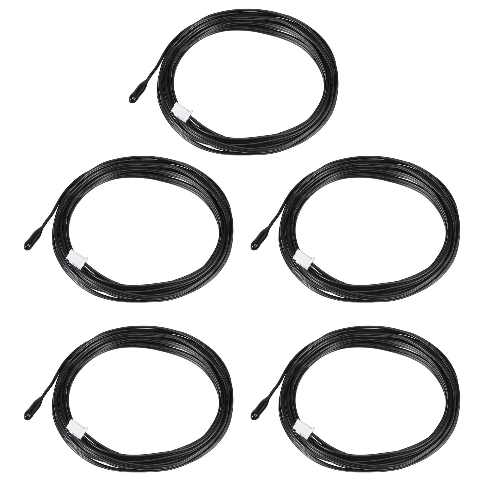 5pcs 6.6ft 10K NTC Temperature Sensor Probe Digital Thermometer Extension Cable
