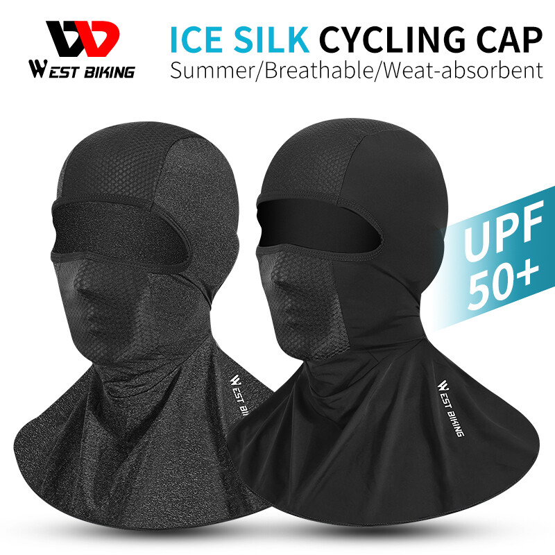 Motorcycle Balaclava Hood Headwear Ice Silk Hat Cycling Cap Face Mask Headgear
