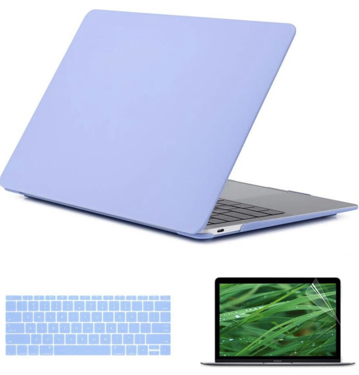 Se7enline Compatible W MacBook 12 Inch Case And Keyboard Skin Cover SEALED Blue