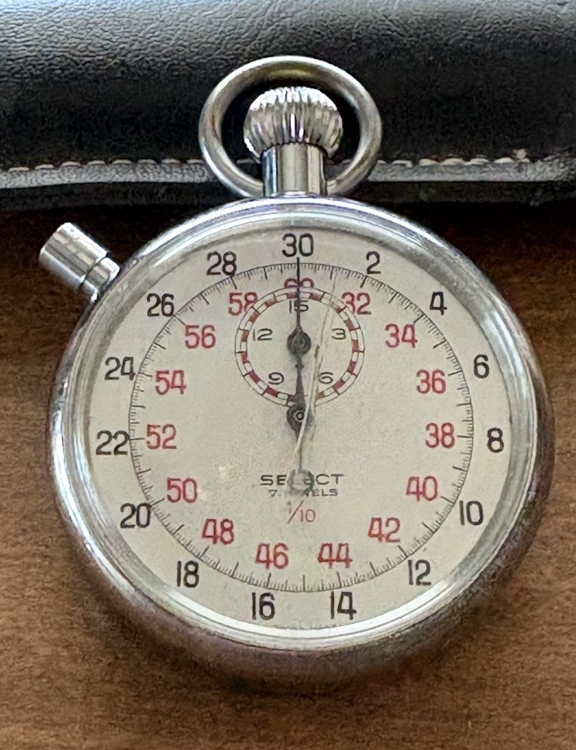 Vintage Swiss Made Select 7 Jewel Working Stopwatch