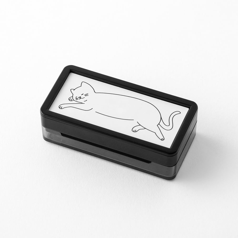 DESIGNPHIL 35504006 Penetrating Stamp Half Cat Pattern for Scrapbook Journal
