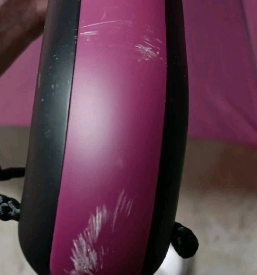 Purple Rain Umbrella Push Button Auto Umbrella Polyester With Loop Ergonomic
