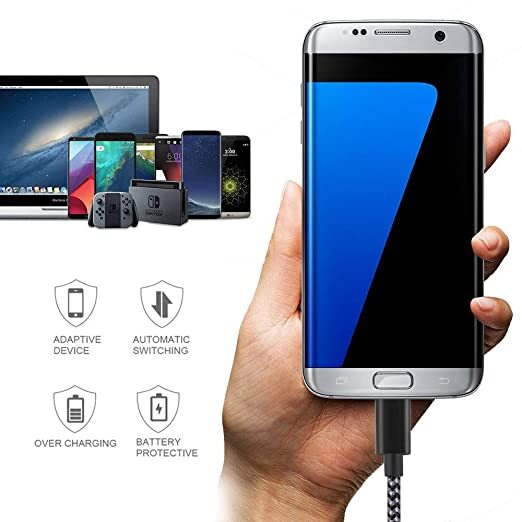 Braided USB C Type-C Fast Charging Data SYNC Charger Cable Cord 3/6/10FT LONG