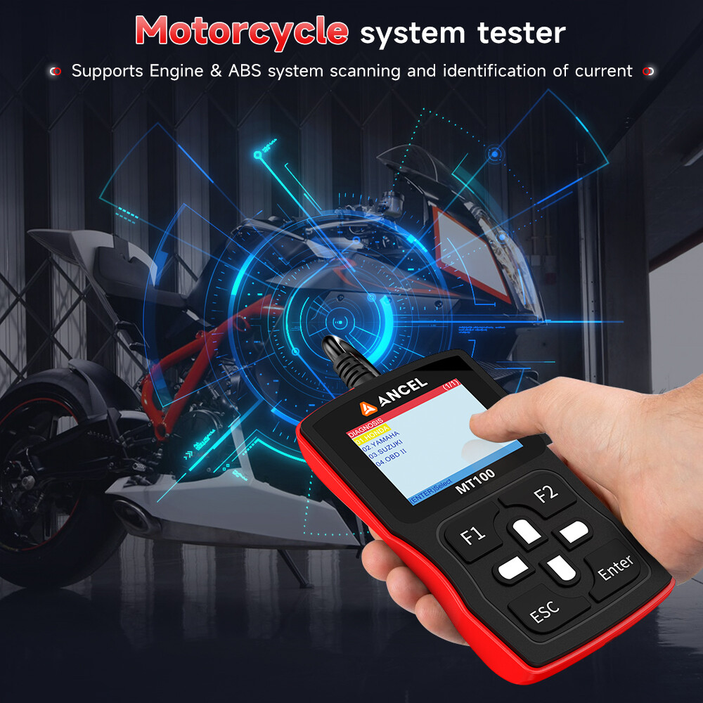 Fit for HONDA SUZUKI Motorcycle Scanner OBD2 Diagnostic Scan Tool Code Reader