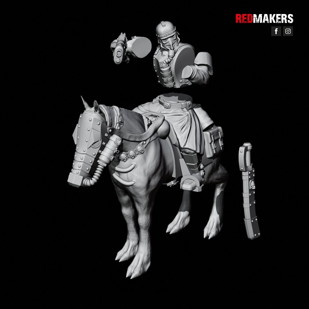 DEATH DIVISION CAVALRY PLASMA GUN SET (5U)