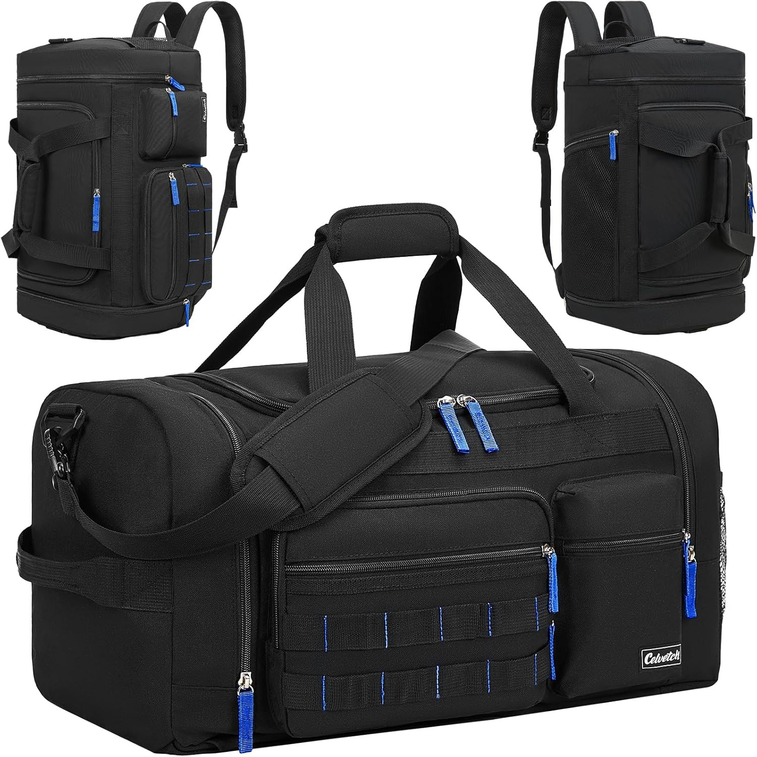 Gym Bag for Men Women with Shoes Compartment 3-In-1 Sports Travel Duffel Bag Mul
