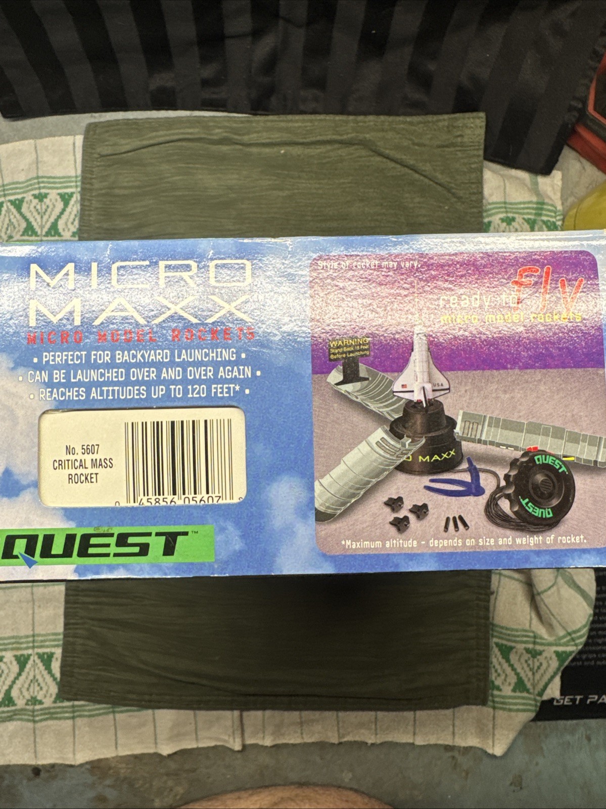 Micro Maxx 5607 Critical Mass Mini Rocket Ready To Fly New In Box Rocket Set