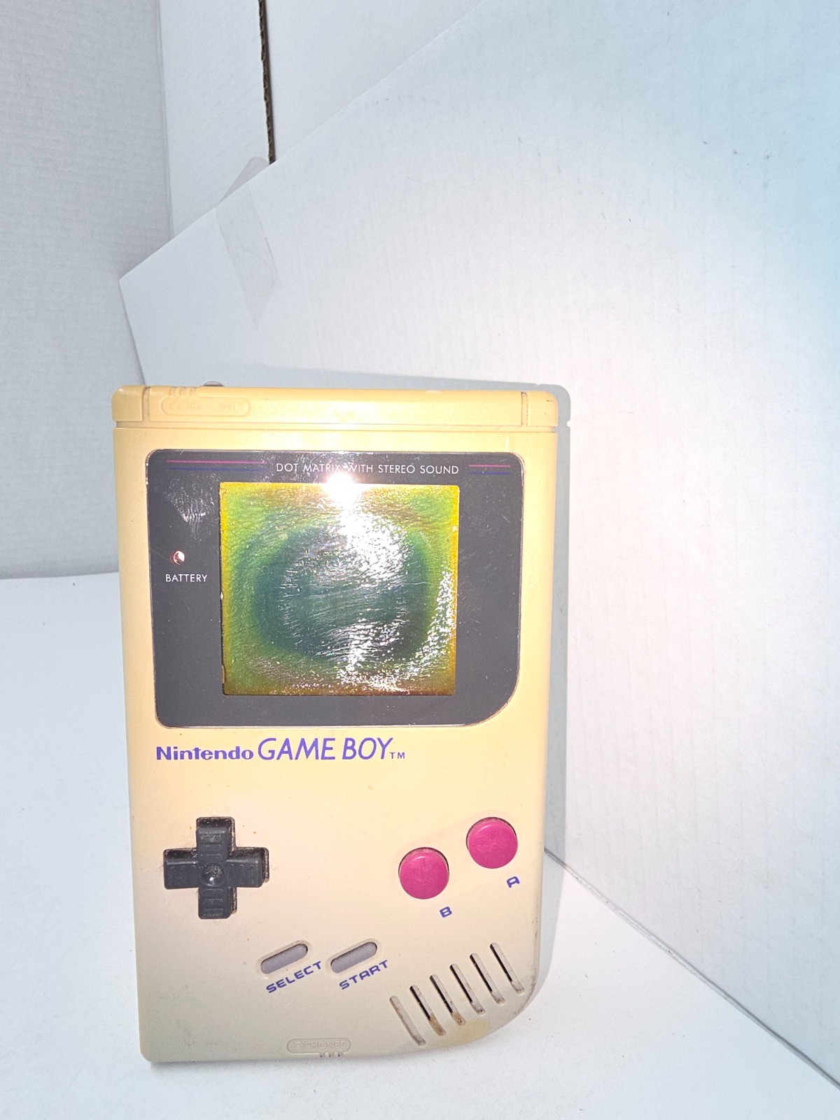Powers On & works Gameboy Original DMG-01 Console needs new LCD #E4