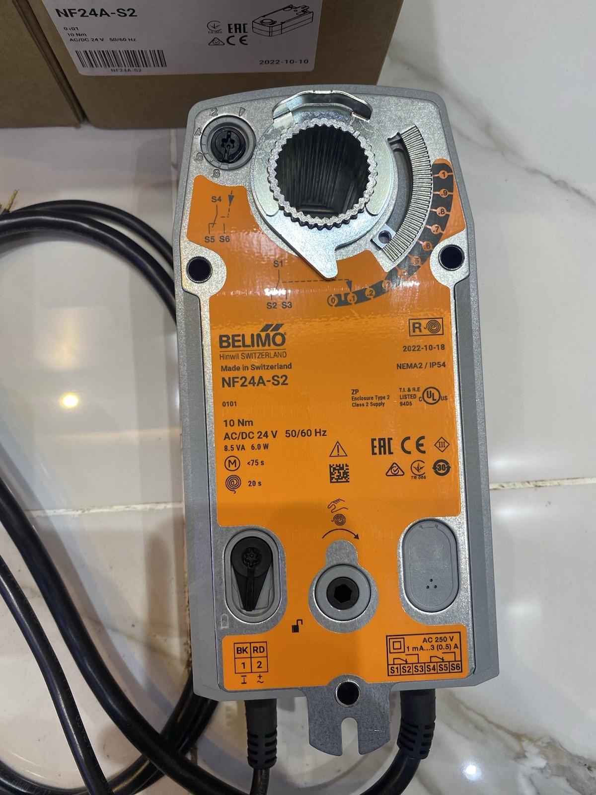 Belimo NF24A-S2 Rotary actuator fail-safe