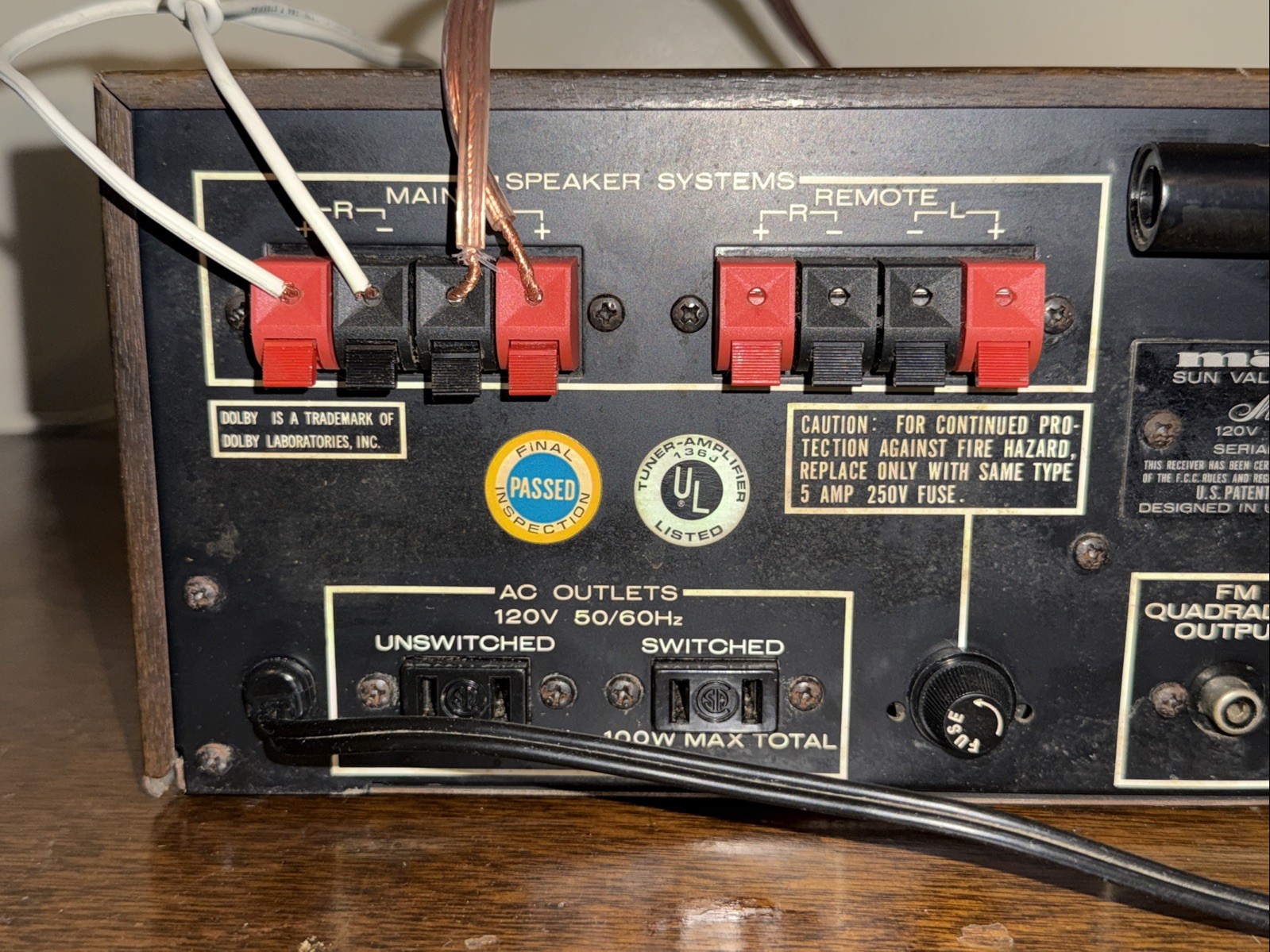 Vintage Marantz 2250 Stereo Receiver -Working, Solid and Clean