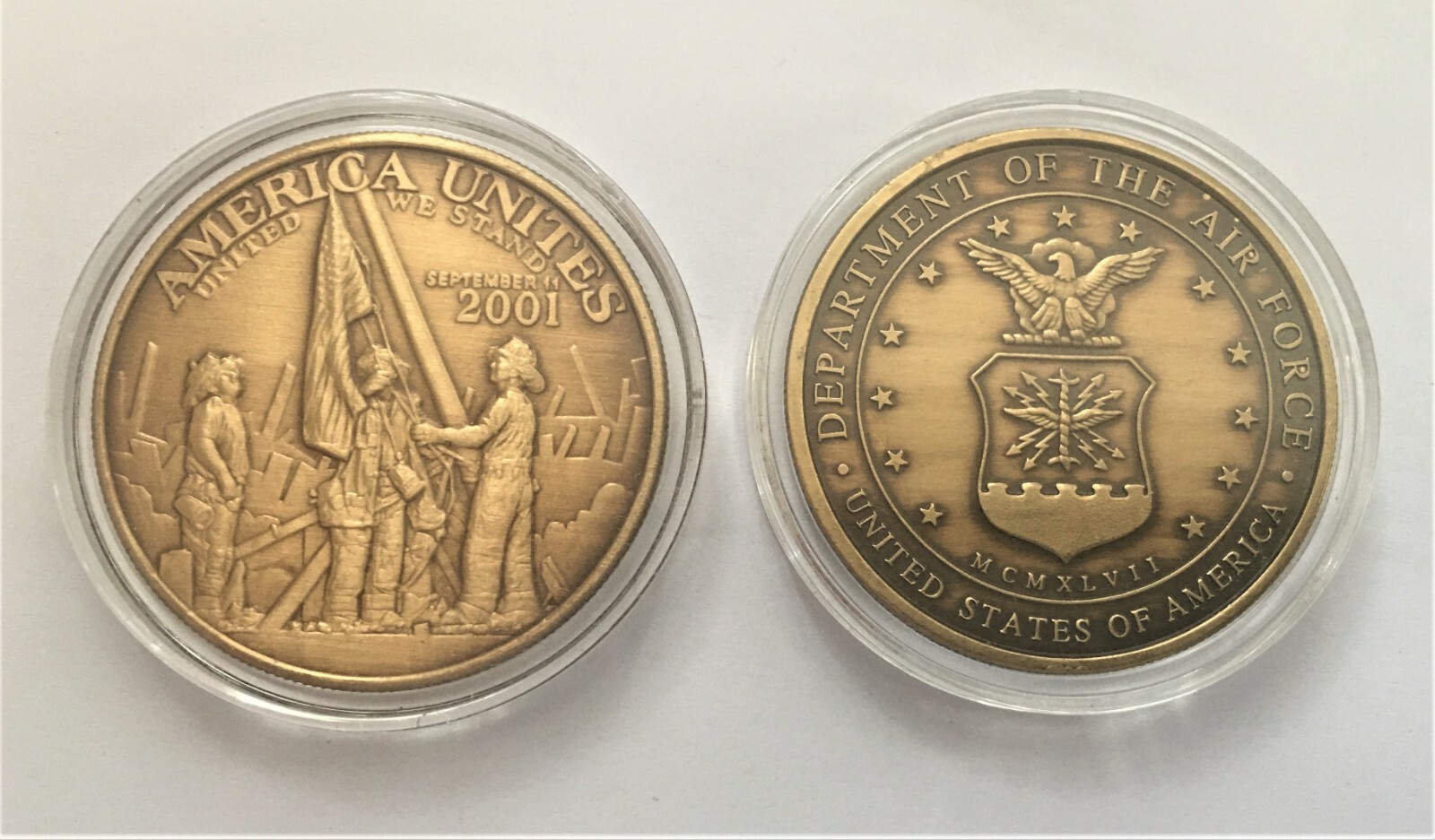 9/11 September 11, 2001 USAF Air Force Challenge Coin NYPD NYC
