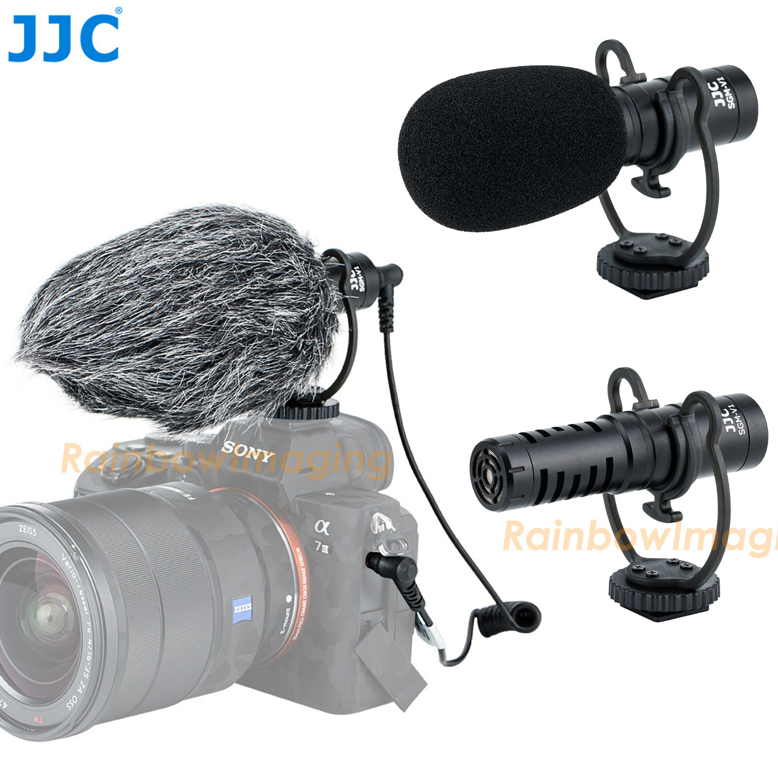JJC Cardioid Shotgun Microphone Electret Condenser Mic Canon 5D 6D 7D II III IV
