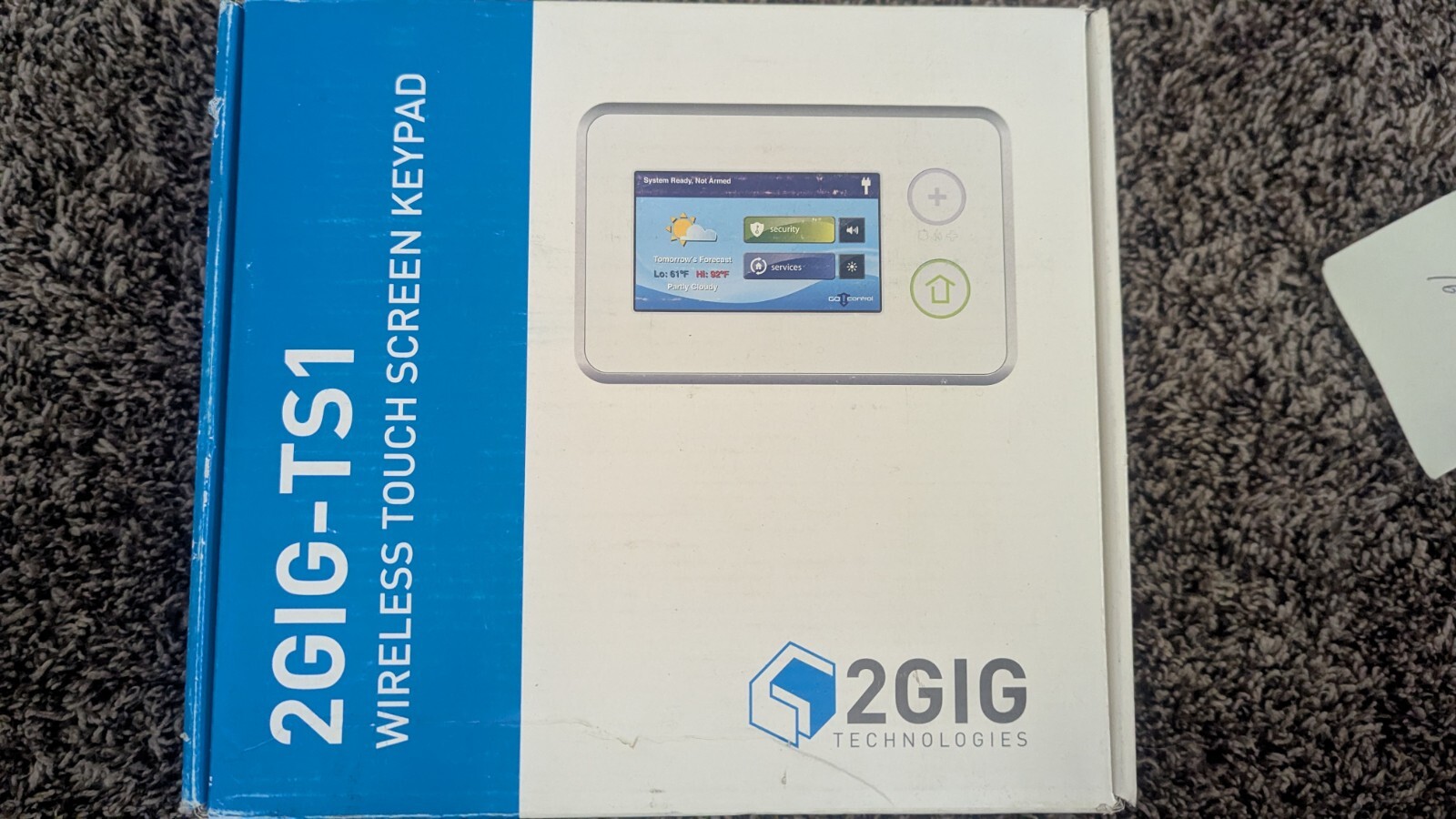 2GIG-TS1-E Wireless Touch Screen Keypad