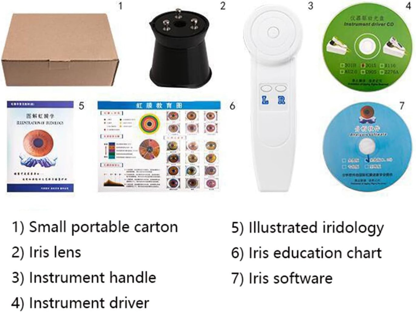 5.0MP USB Iris Analyzer Iridology Camera, 30x Iris Analysis Camera Analyzer Tool