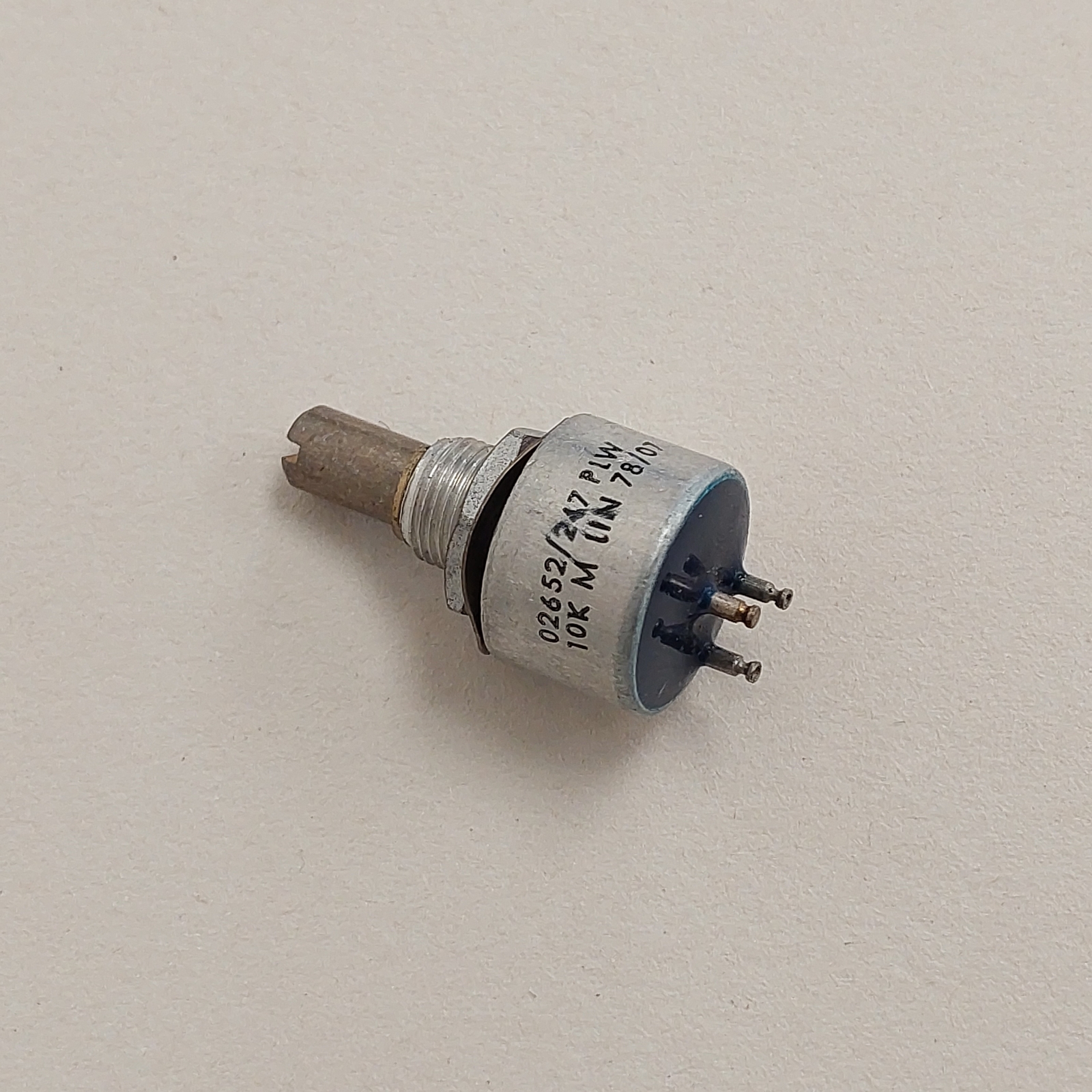 10K M-SERIES VINTAGE LINEAR SEALED PLESSEY POTENTIOMETER x1PC