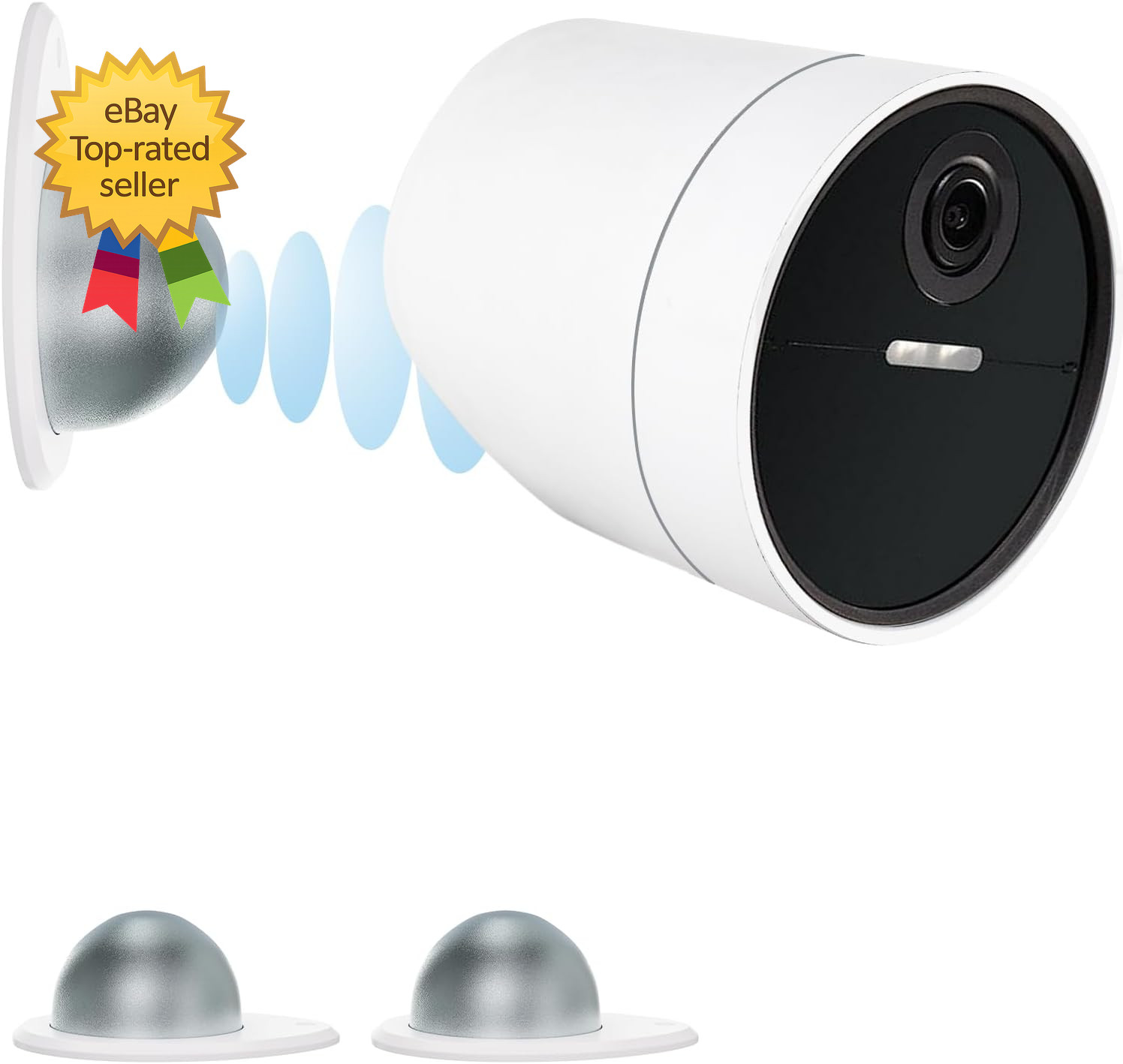 2 Pack Metal Wall Mount Compatible with Simplisafe Wireless Outdoor Security Cam