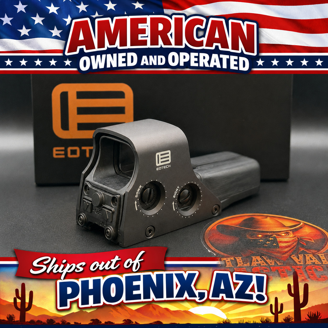 EOTech 512.A65 Holographic Sight Red 68 MOA Ring + 1 MOA Dot Reticle - Black
