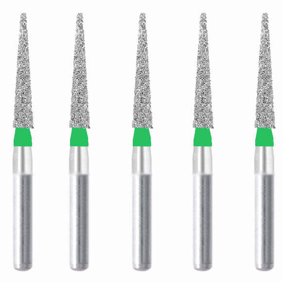 Conical Pointed, Slender 1.6 mm Dia Coarse Grit Diamond Bur 5/Pack [1660-TCC]