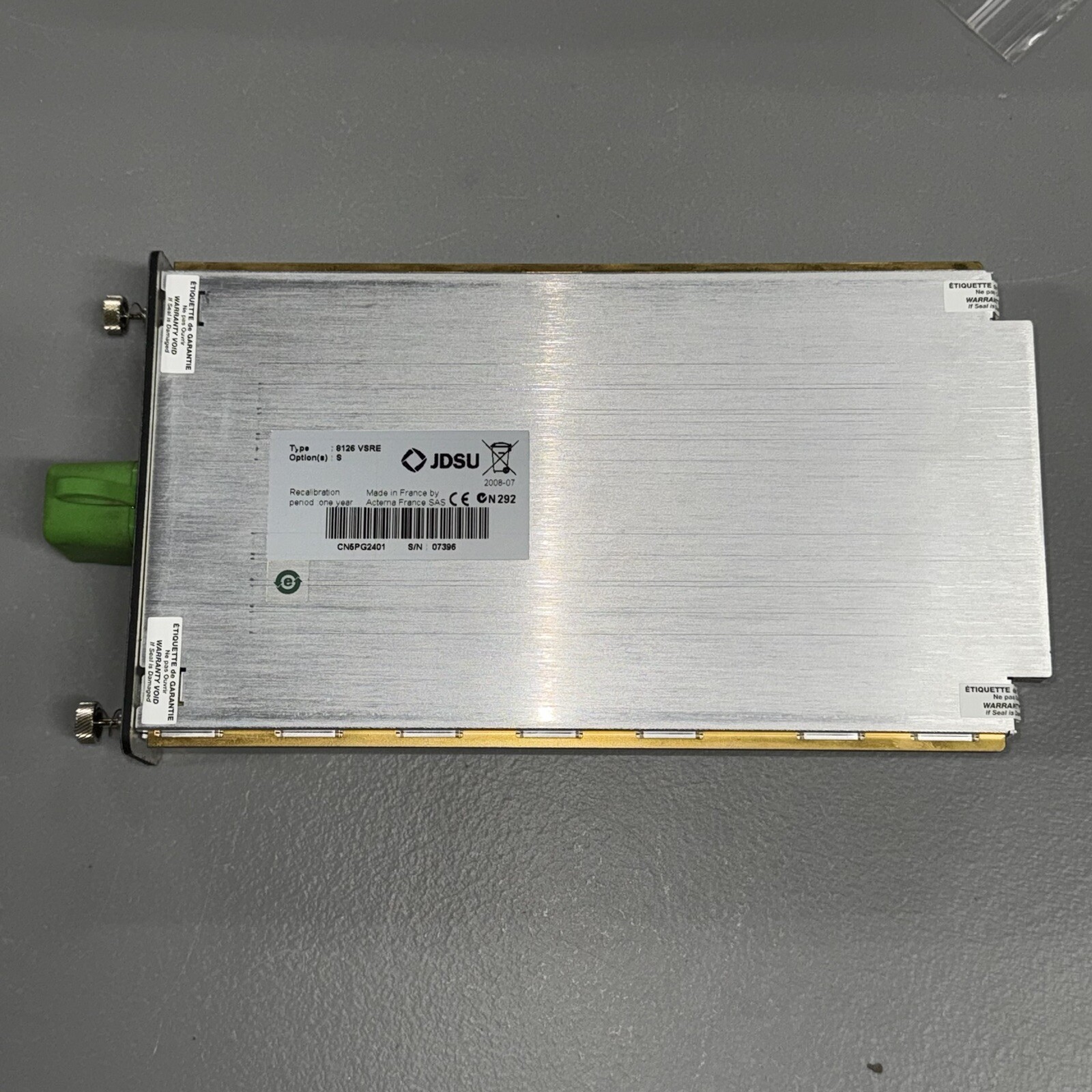JDSU 8126 VSRe SM Fiber Optic OTDR Module 4 T-BERD MTS 6000 6000A 8000 8126VSRe