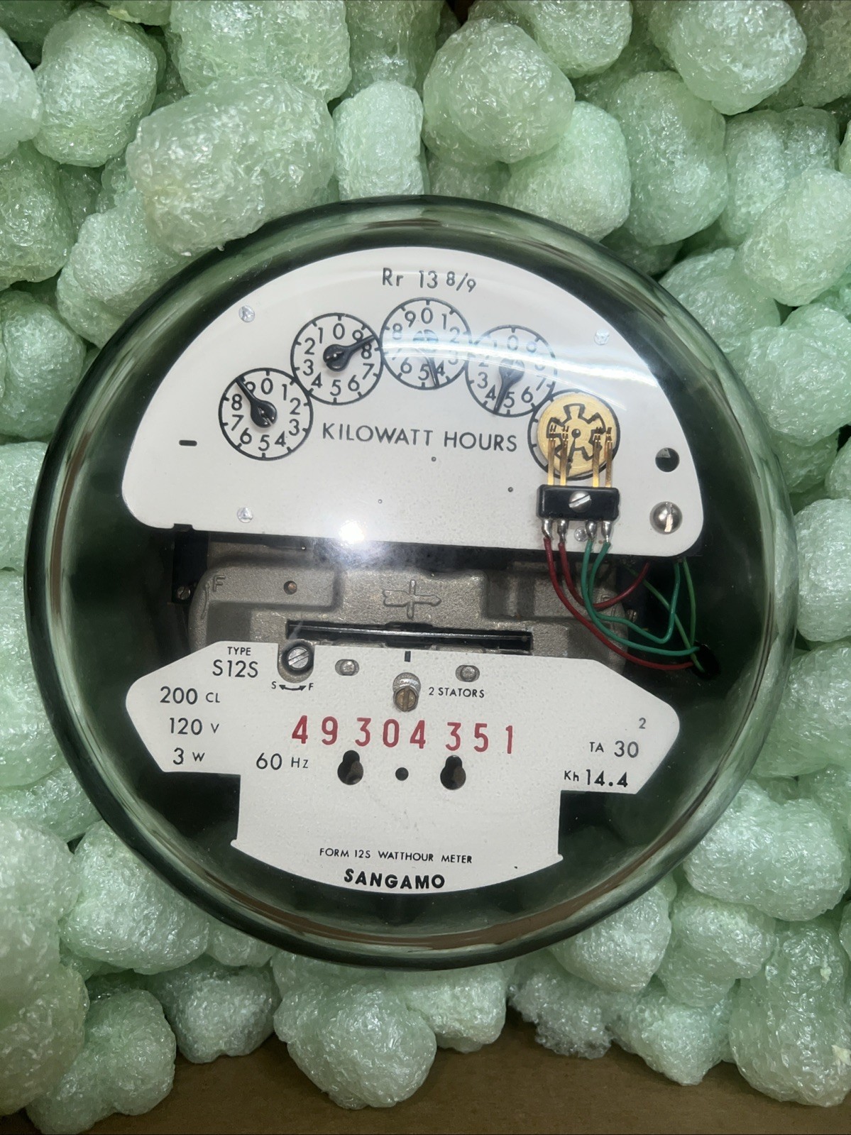 Sangamo Kilowatt Hour Meter Type S12S