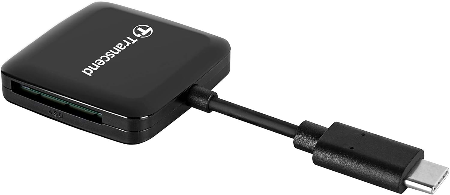 Transcend TS-RDC3 Multi-Function USB 3.2 Gen 1 Card Reader, black