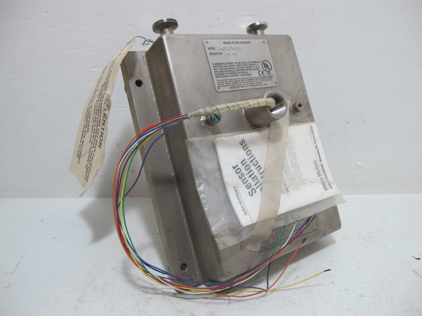 NEW Micro Motion DS012S109SU Mass Flow Sensor 316 SS DS012S109-SU Tube MM Meter