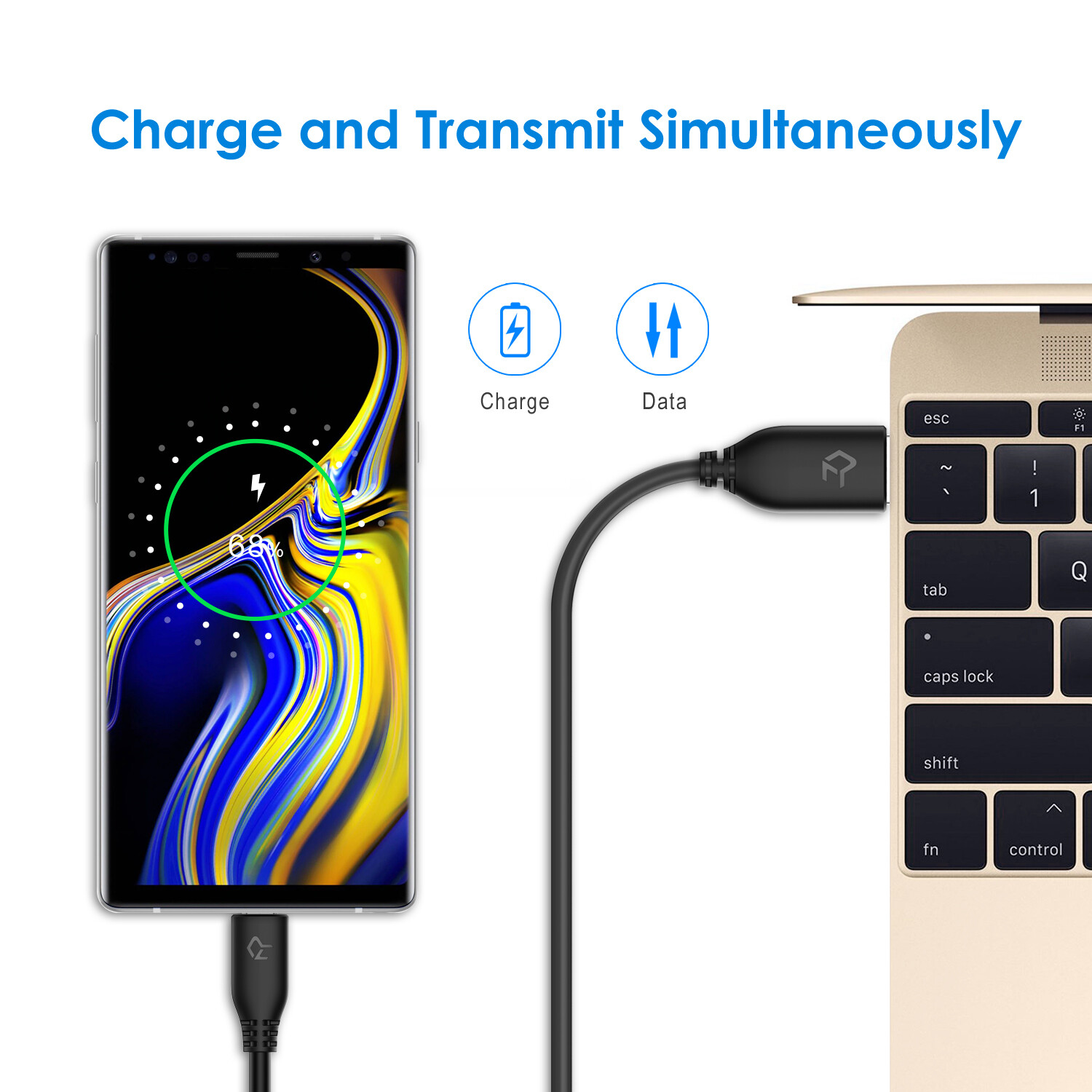 Rankie 3-Pack 3ft Micro USB Cable High Speed Data and Charging (Black)