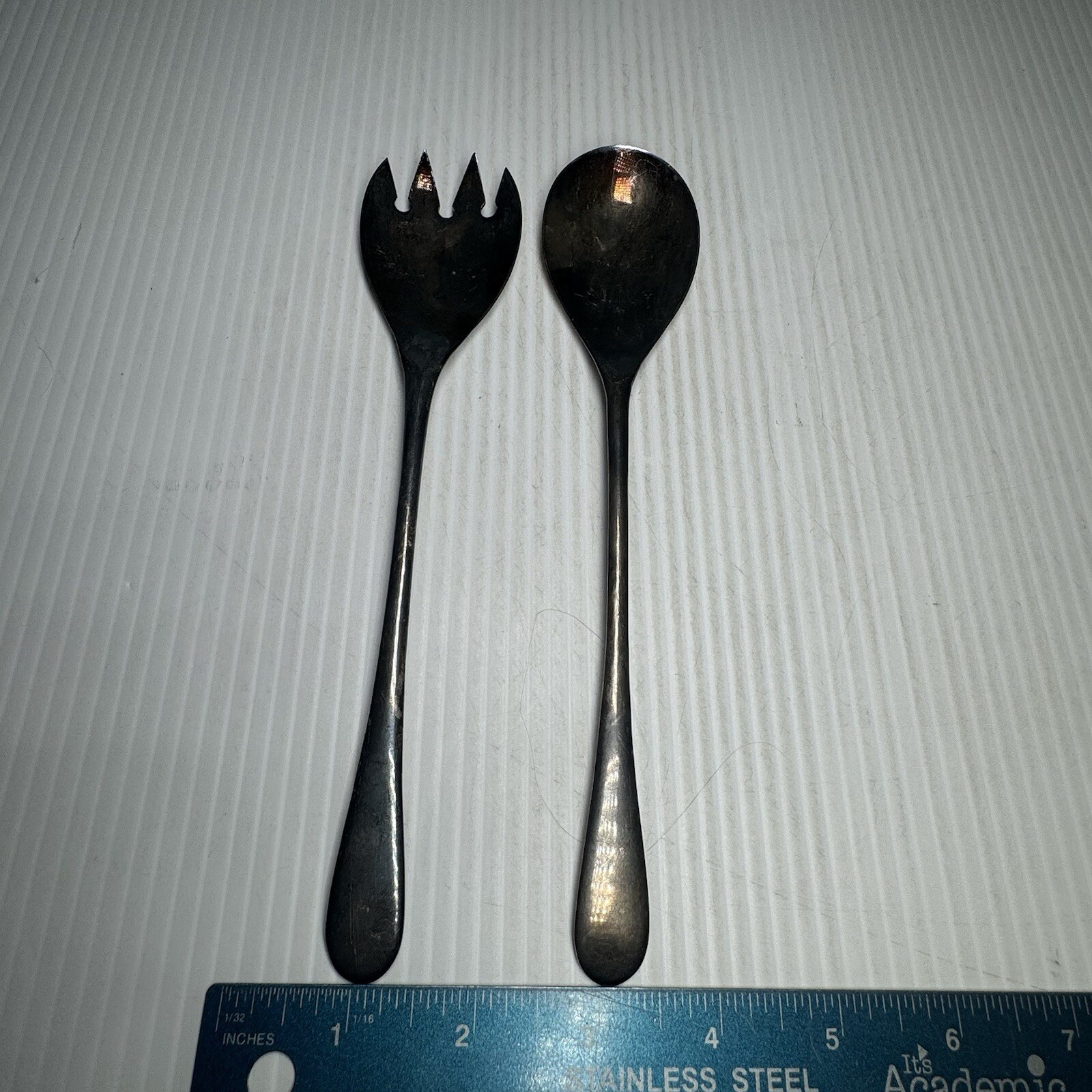 Salad Server Set Silver Plated Sheffield England, SSD16 Pattern