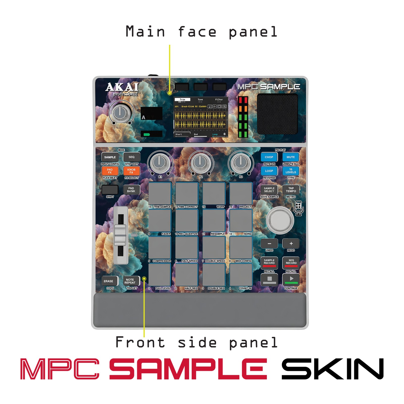 Akai MPC Sample Skin / Dream Flower Cloud