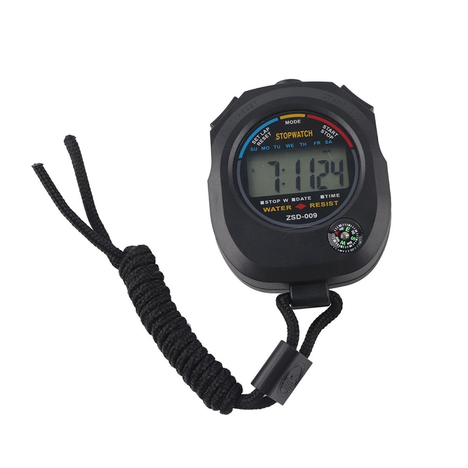 2 PCS Multifunctional Handheld Digital LCD Stopwatch Timer for Sports/Running
