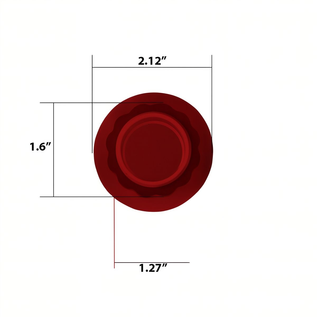 Jumbo Bumper Pool Billiard Post - Red