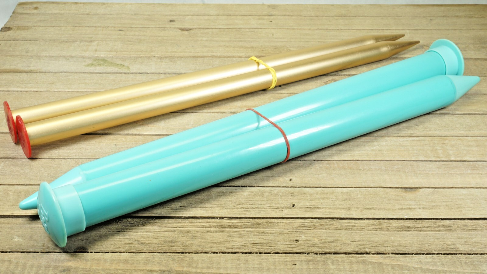 Knitting needle lot Boye size  50 and Hero 5/8" excellent condition