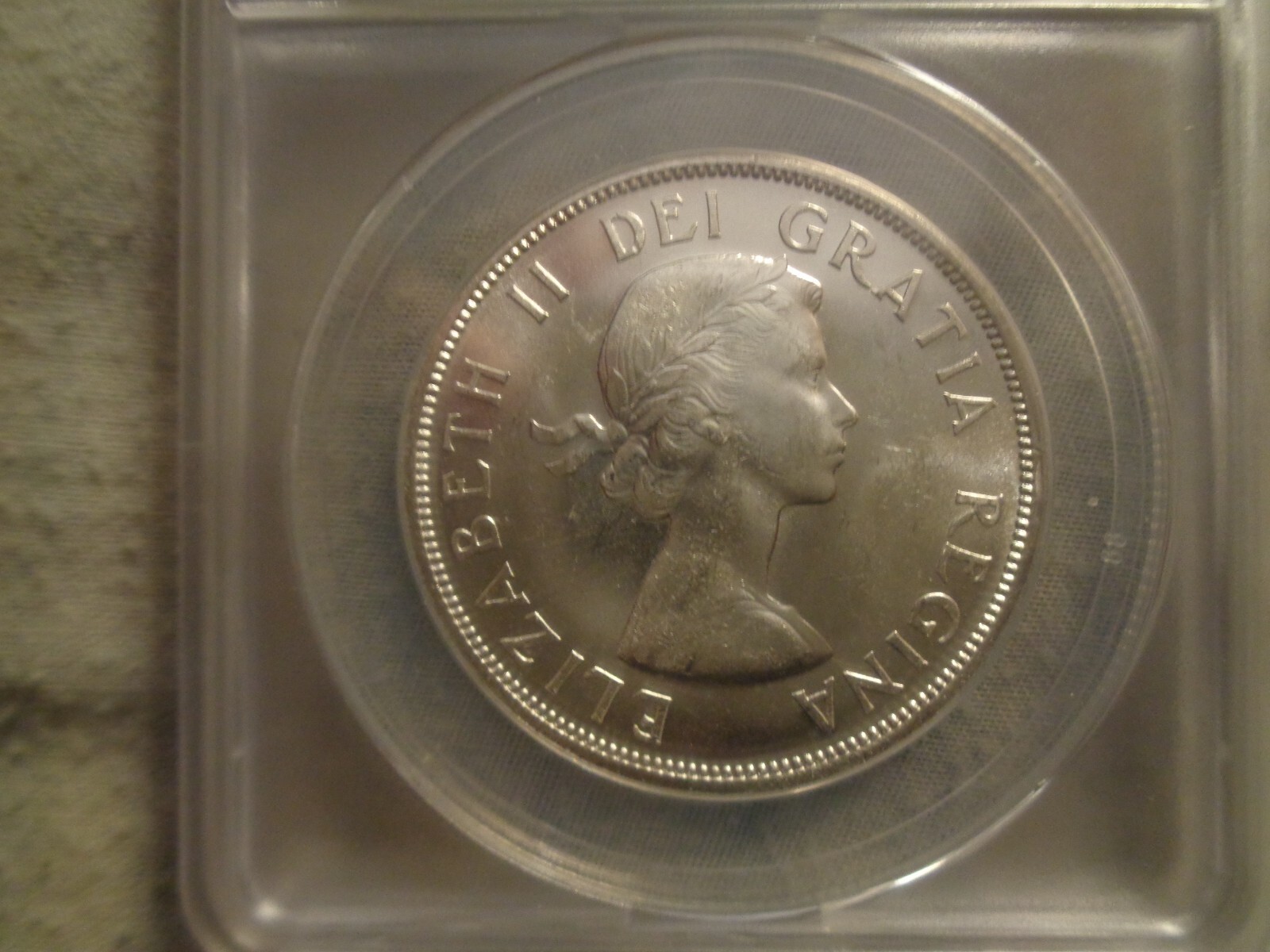1958 canadian dollar graded ms 63 by anacs.