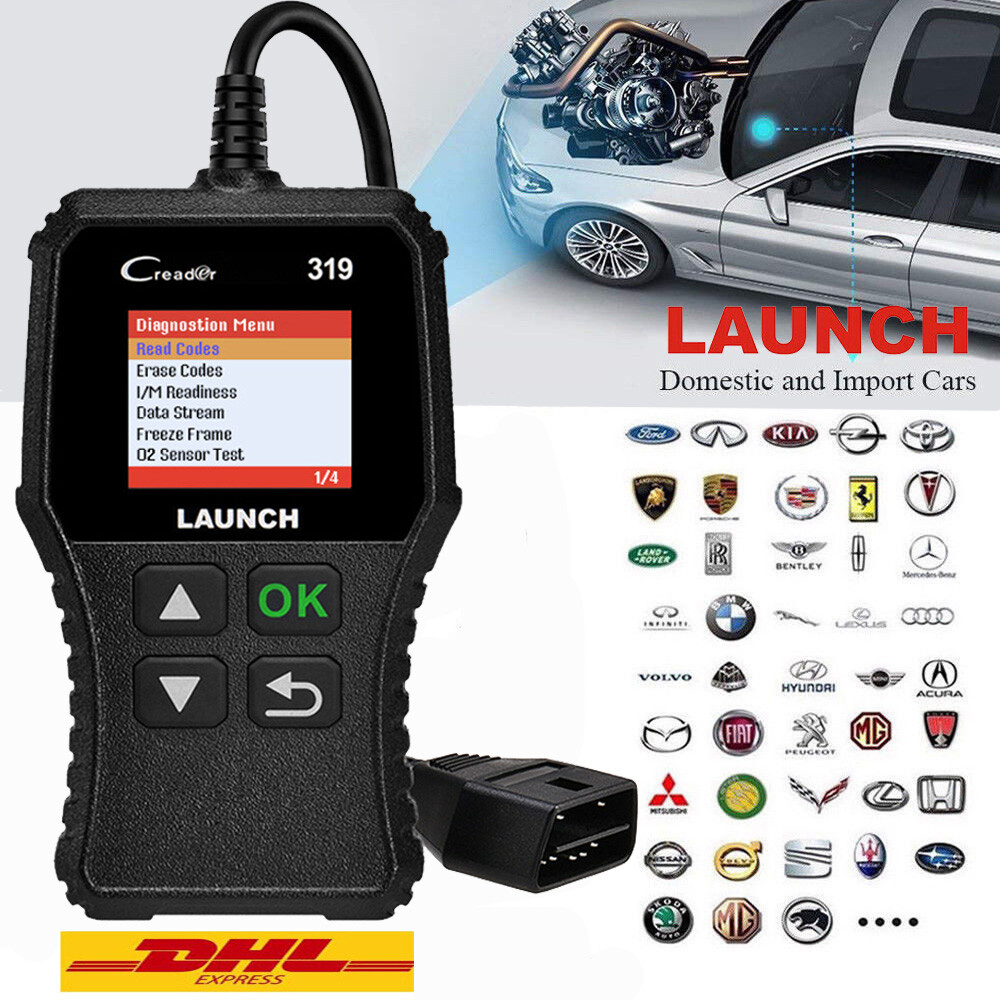 LAUNCH CR319 OBD2 Scanner Diagnostic Tool OBD LIVE DATA Freeze Frame Code Reader