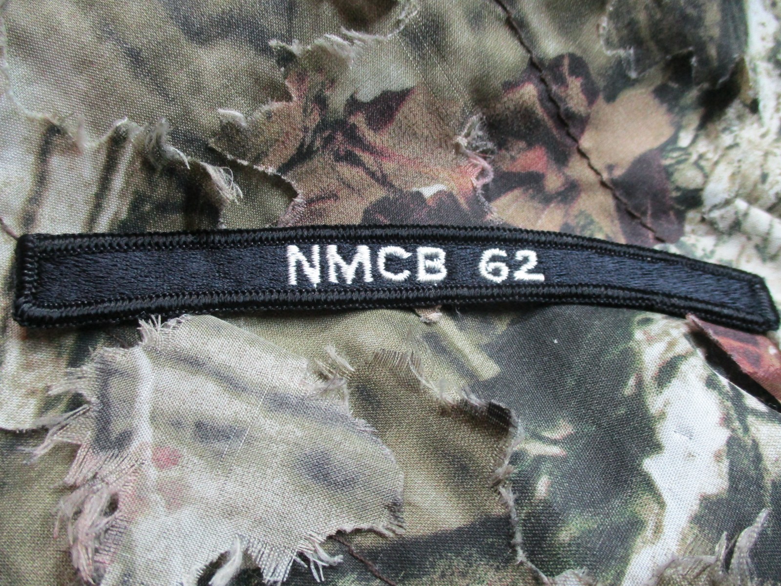 NMCB 62 Military Tab Patch