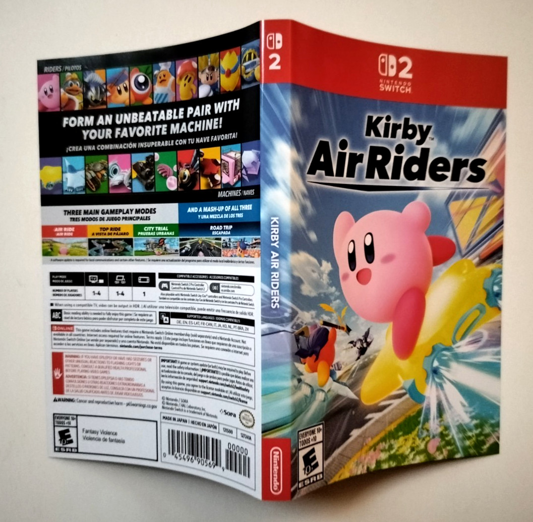 Authentic OEM Box Case Replacement Nintendo Switch 2 for Kirby Air Riders SW2