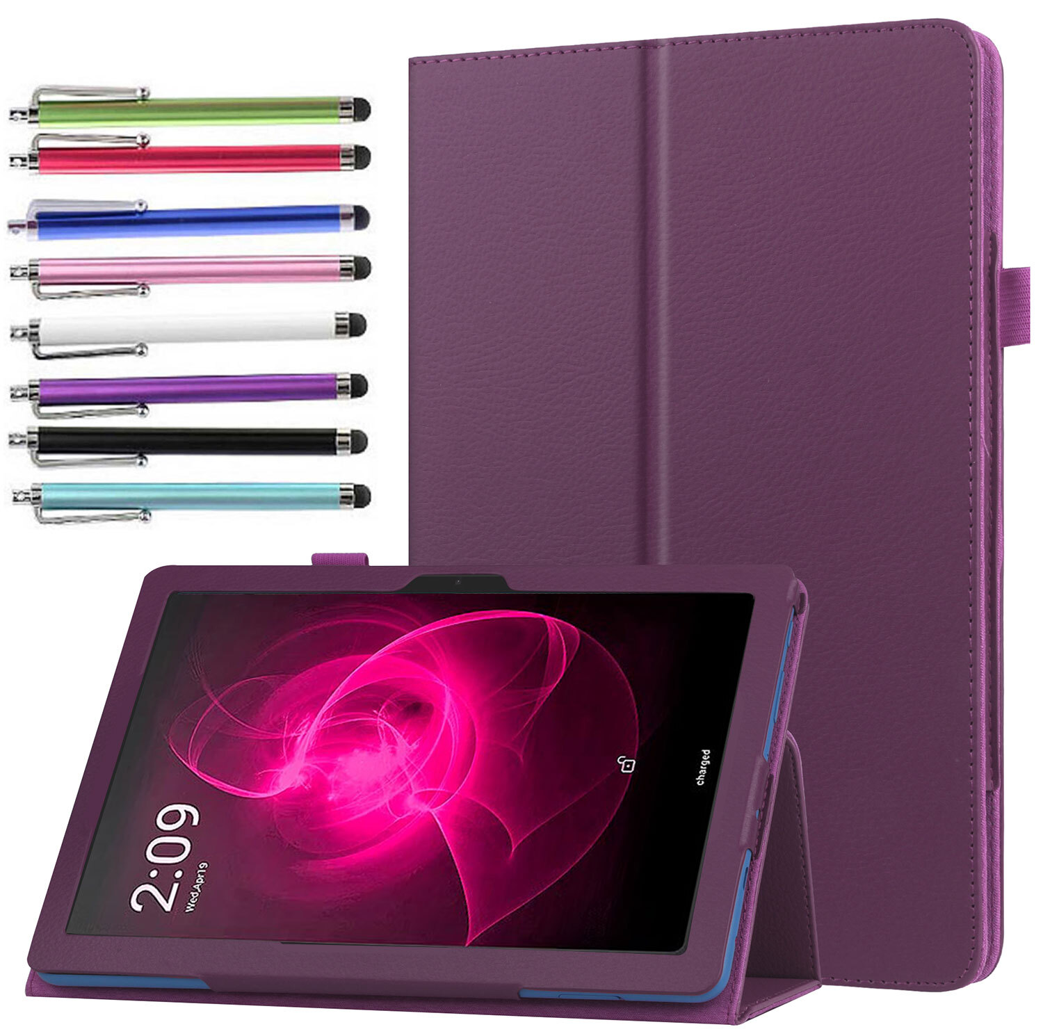 Folding Stand Cover for Lenovo Idea Tab/ M11 / K11 Case Auto Wake/Sleep + Stylus