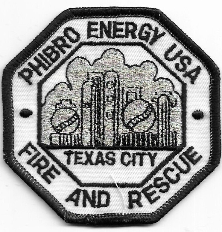 Industrial - PHIBRO ENERGY Fire - Rescue, Texas City, TX (3" X 3") fire patch