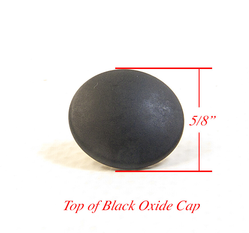 Snap Set with Extra Long Posts for Thick Fabric or Carpet, Black Oxide Finish