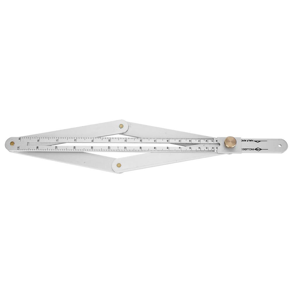 Corner Angle Finder, 4?Fold Multifunctional Angle Measuring Ruler, 0-170°