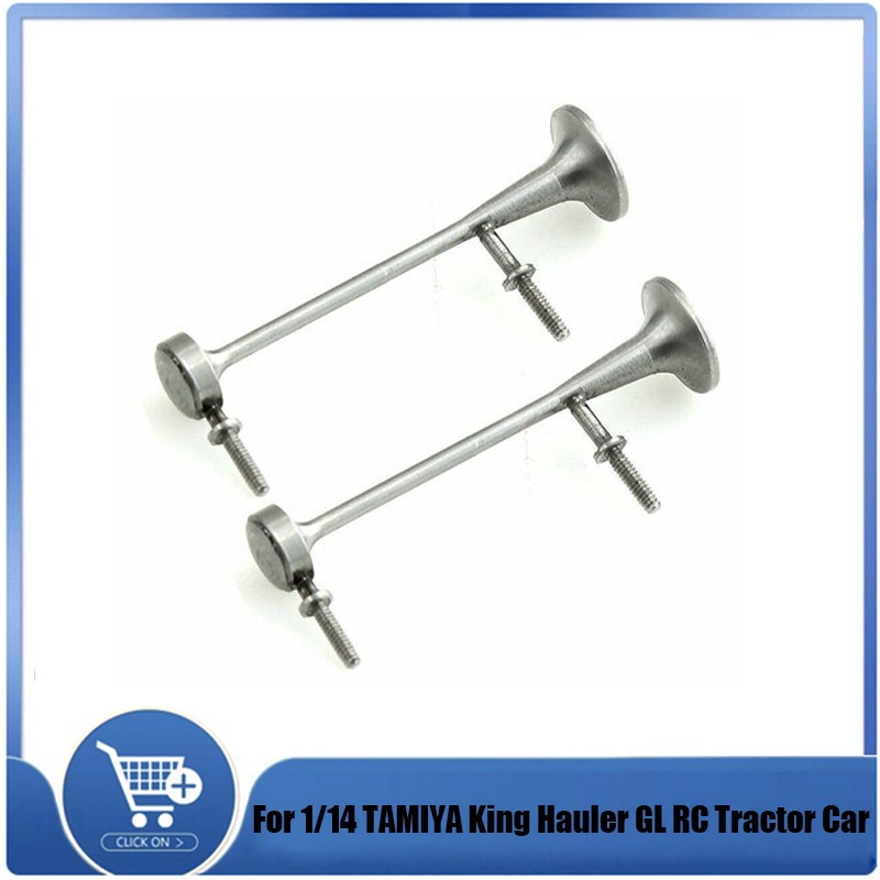 Stainless Steel Horn Whistle For 1/14 TAMIYA King Hauler GL RC Tractor Car Part