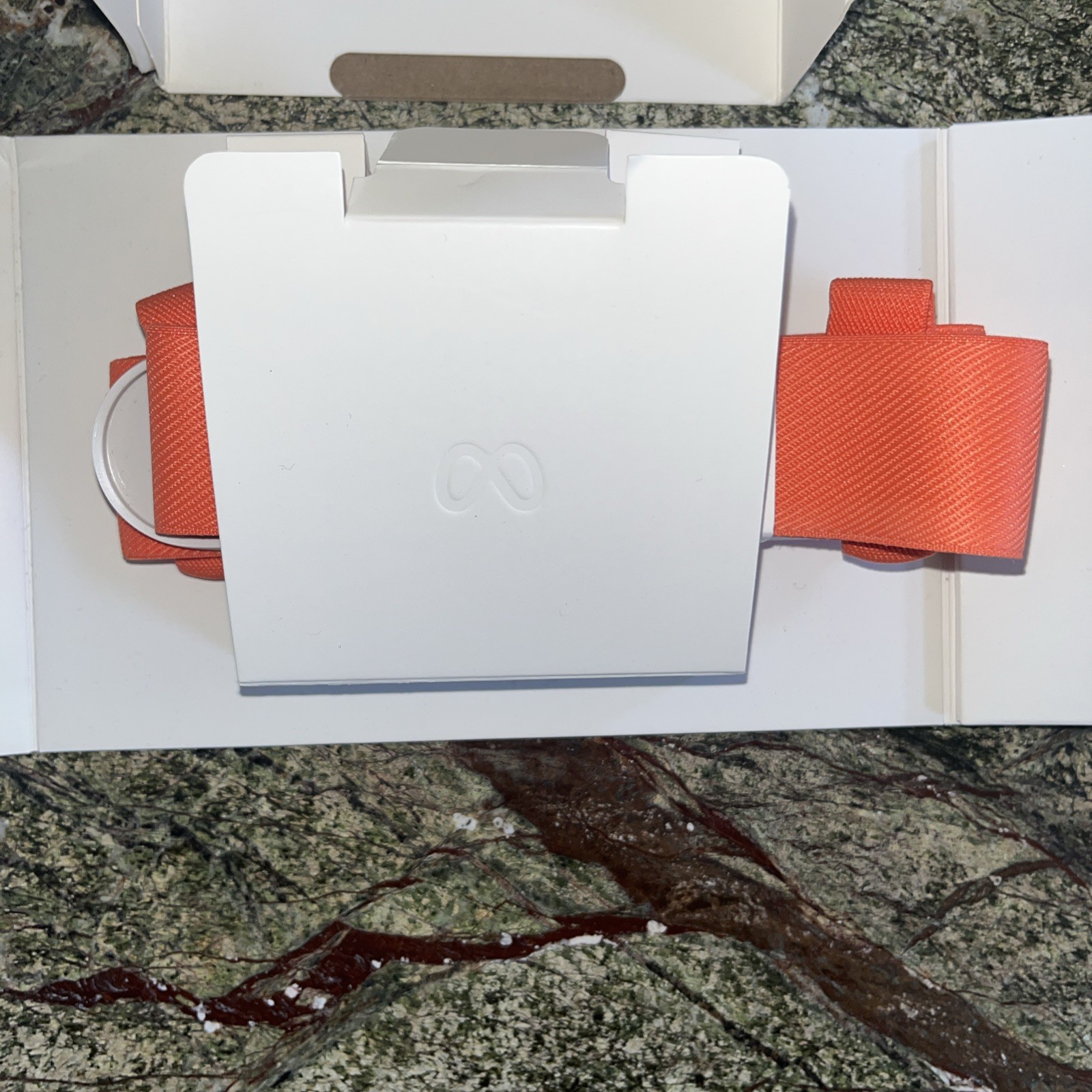 Meta Facial Interface & Head Strap for Quest 3 - Blood Orange Open Box