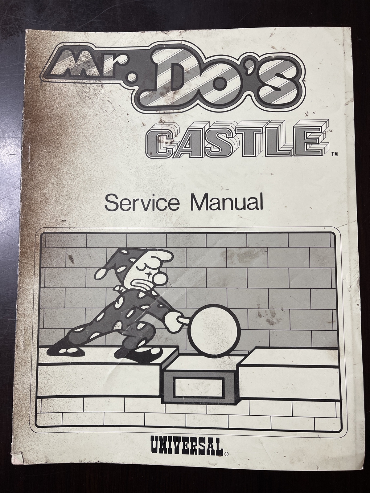 Universal’s Mr. Do’s Castle Arcade Service Manual Original