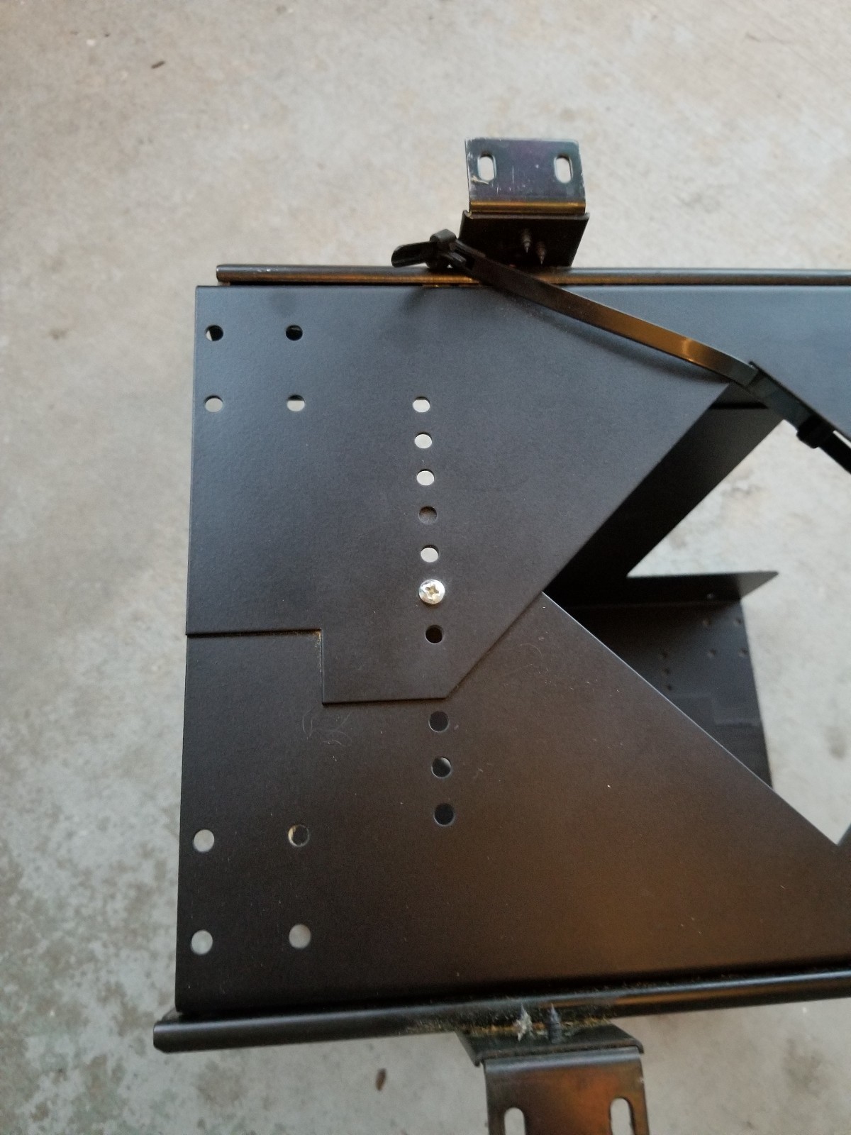 Adjustable slide-out under-desk CPU holder