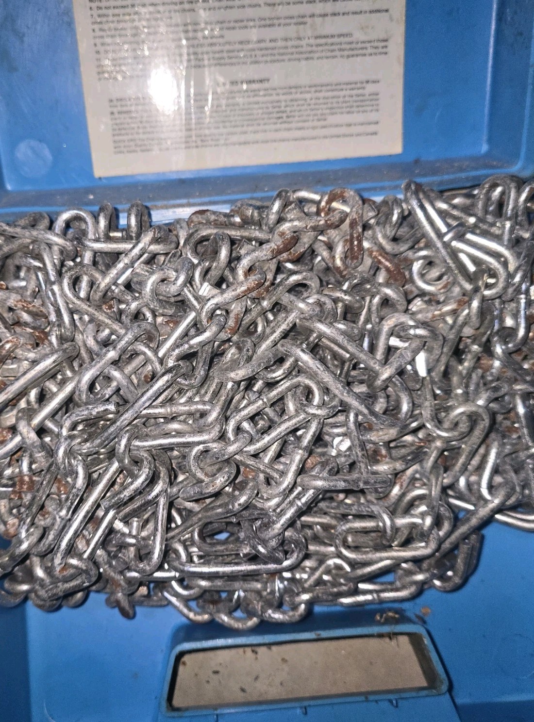Vtg Quik Grip Tire Chains Stock 1830 Never Used Snow Ice Traction Set w/ Case